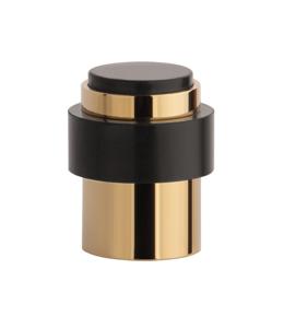 Aprile deurstopper vloer én wand Ø35×43 mm goud gepolijst