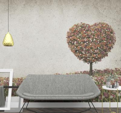 Fotobehang bomen Hartvormige boom lentetijd