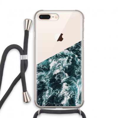 Zee golf: iPhone 8 Plus Transparant Hoesje met koord