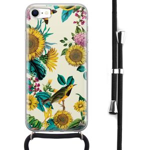 iPhone SE 2020 hoesje met koord - Sunflowers
