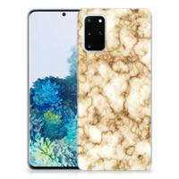 Samsung Galaxy S20 Plus | TPU | Siliconen hoesje | Marmer Goud