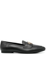 Love Moschino logo-lettering leather loafers - Noir - thumbnail