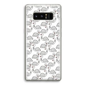 Zwanen: Samsung Galaxy Note 8 Transparant Hoesje