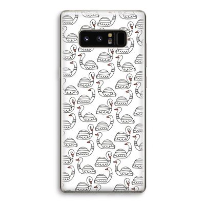 Zwanen: Samsung Galaxy Note 8 Transparant Hoesje