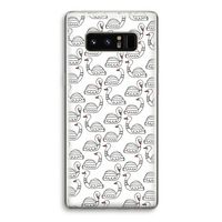 Zwanen: Samsung Galaxy Note 8 Transparant Hoesje