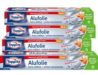 Toppits Aluminiumfolie 10m pak a 4 stuks Toppits Aluminiumfolie 10m pak a 4 stuks