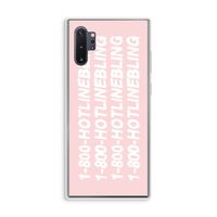 Hotline bling pink: Samsung Galaxy Note 10 Plus Transparant Hoesje