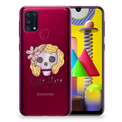 Silicone Back Case Samsung Galaxy M31 Boho Skull Silicone Back Case Samsung Galaxy M31 Boho Skull