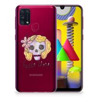 Silicone Back Case Samsung Galaxy M31 Boho Skull