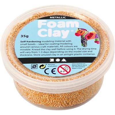 Foam Clay - metallic zilver, 35gr.
