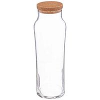 Secret de Gourmet&amp;nbsp;Water Karaf met afsluitdop van kurk - glas - 1 Liter - schenkkan   - - thumbnail