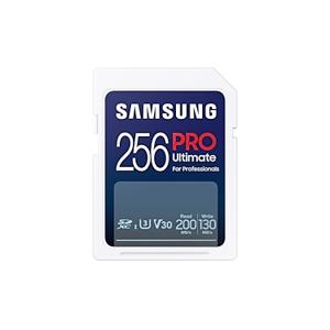 Samsung PRO Ultimate SD Card 256GB + USB-kaartlezer SD-Kaart Wit