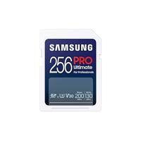 Samsung PRO Ultimate SD Card 256GB + USB-kaartlezer SD-Kaart Wit Samsung PRO Ultimate SD Card 256GB + USB-kaartlezer SD-Kaart Wit