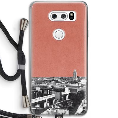 Marrakech Skyline : LG V30 Transparant Hoesje met koord