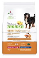 Natural trainer dog adult medium / maxi sensitive salmon glutenvrij (3 KG)