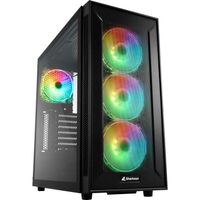 Sharkoon TG6M RGB tower behuizing 4x USB-A | RGB | Window - thumbnail