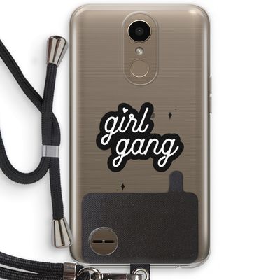 Girl Gang: LG K10 (2017) Transparant Hoesje met koord