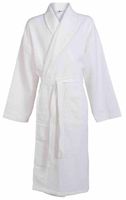 Wafel badjas wit - Grote maten badjas tot 10XL - 10XL