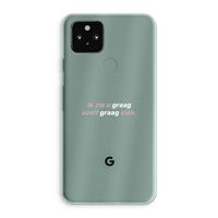 uzelf graag zien: Google Pixel 5a 5G Transparant Hoesje
