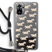 Ponys: Xiaomi Redmi Note 10S Transparant Hoesje met koord