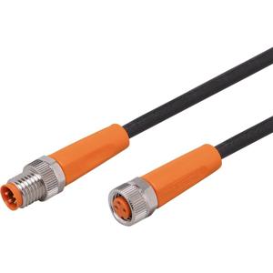 ifm Electronic EVC306 Verbindingskabel Aantal polen (sensoren): 4, 3 Stekker, recht, Bus, recht 0.6 m 1 stuk(s)