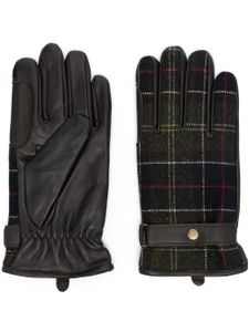 Barbour gants Newbrough à motif tartan - Marron