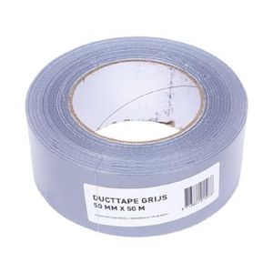 Duct tape/reparatietape - zilver - 50 meter x 48 mm - universele allestape