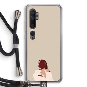 I drink wine: Xiaomi Mi Note 10 Transparant Hoesje met koord