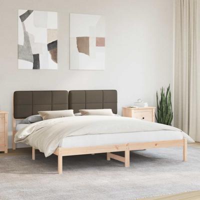 Bedframe met Gevoerd Hoofdgedeelte Taupe 180 x 200 cm Bedframe met Gevoerd Hoofdgedeelte Taupe 180 x 200 cm
