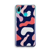 Memphis Shapes Pink: Huawei P Smart (2019) Transparant Hoesje