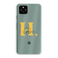 Amber Script: Google Pixel 5a 5G Transparant Hoesje