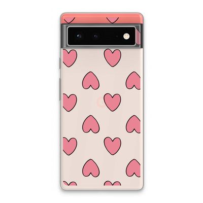 Ondersteboven verliefd: Google Pixel 6 Transparant Hoesje
