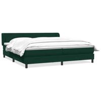 Boxspringbed met matrassen 180x220 cm fluweel donkergroen