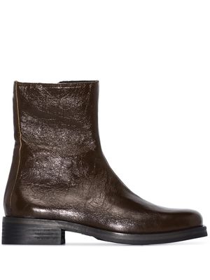 OUR LEGACY bottines Camion texturées - Vert