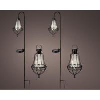 Lumineo Led solar lantaarn set metaal 4 -delig - thumbnail