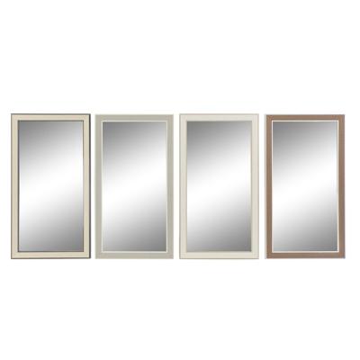 Wandspiegel DKD Home Decor Kristal Bruin Wit Donker grijs PS Traditioneel 4 Stuks (36 x 2 x 66 cm)