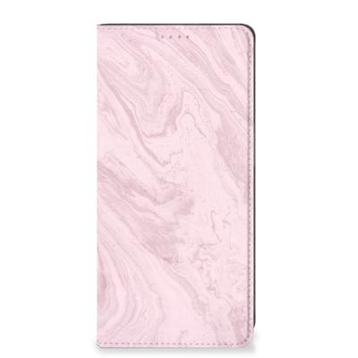 OPPO A54 5G | A74 5G | A93 5G | Standcase | Marble Pink - Origineel Cadeau Vriendin