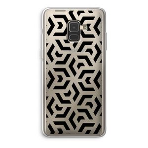 Crazy pattern: Samsung Galaxy A8 (2018) Transparant Hoesje