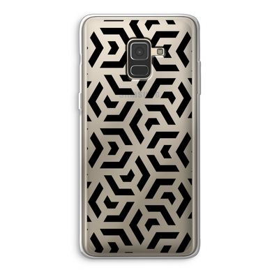 Crazy pattern: Samsung Galaxy A8 (2018) Transparant Hoesje