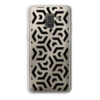 Crazy pattern: Samsung Galaxy A8 (2018) Transparant Hoesje