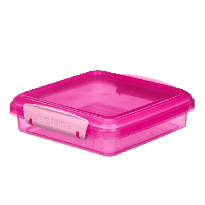 Sistema Lunch - Sandwich Box - 450 ml Roze
