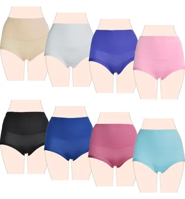 Fine Woman 10-pak - katoenen dames taille slip - Multipack dames onderbroek - Goedkoop katoenen ondergoed dames