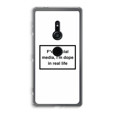 I'm dope: Sony Xperia XZ2 Transparant Hoesje
