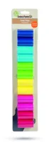 Beeztees poepzakjes navulling regenboog plastic 6x3x3cm multi kleur 12x20stuks