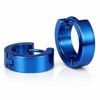 LGT Jewels Oorringen Edelstaal Blauw