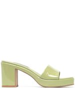 Senso mules Stevie 85 mm en cuir verni - Vert