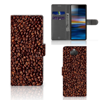 Sony Xperia 10 | Book Cover | Koffiebonen | Portemonnee hoesje