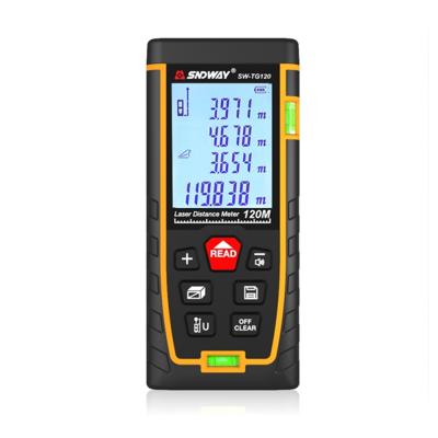 SNDWAY dubbele horizontale Bubble meetzoeker Laser afstand meter bereik hand gereedschap apparaat SW-TG120