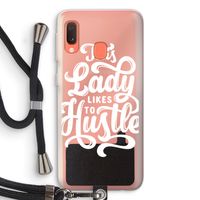 Hustle Lady: Samsung Galaxy A20e Transparant Hoesje met koord