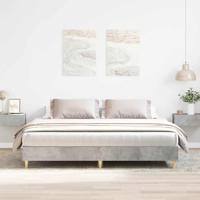 Bedframe zonder matras 160x200 cm spaanplaat betongrijs